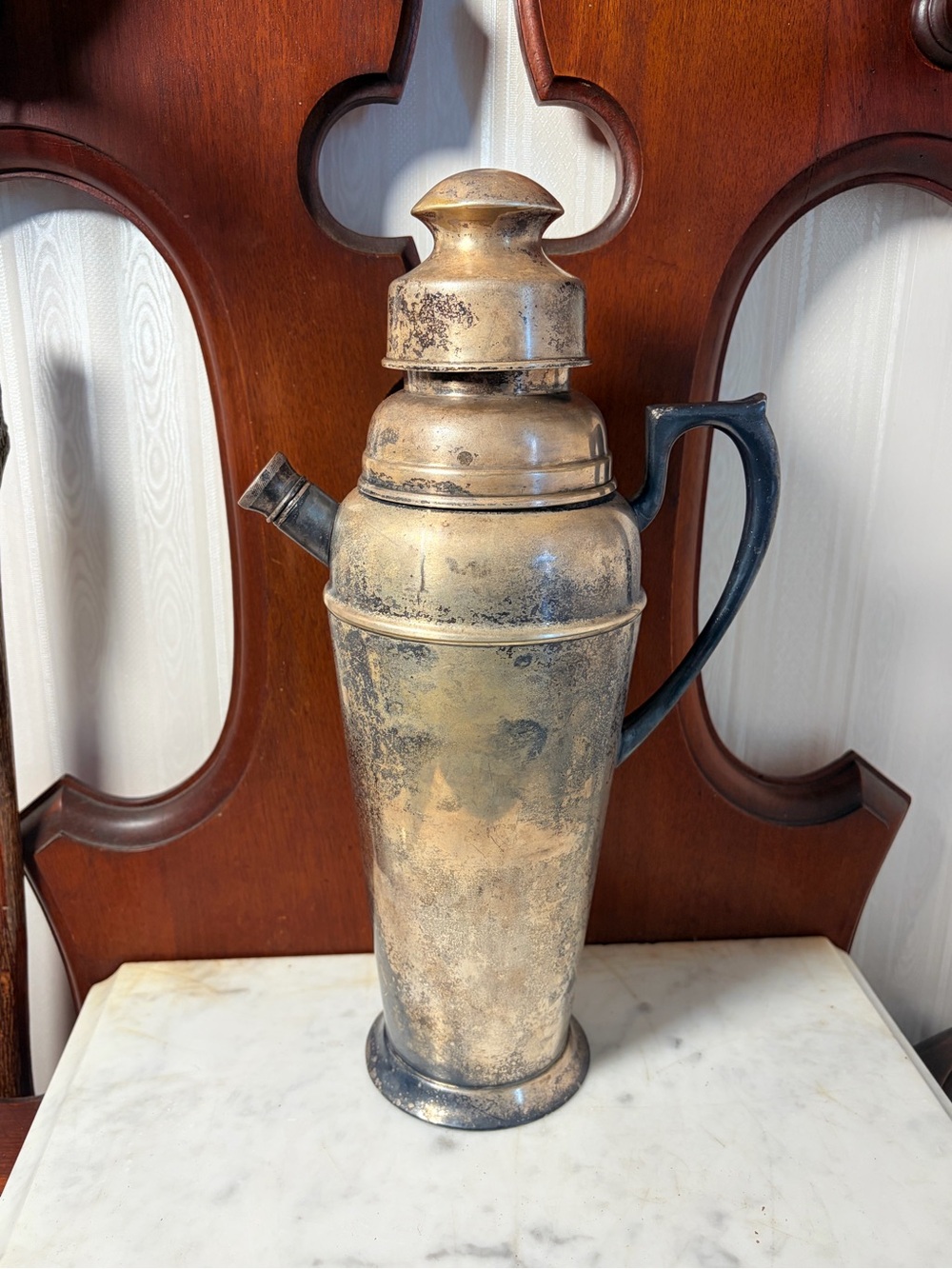 Antique Apollo EPNS Bernard Rice's Sons Cocktail Shaker 4360 Dated 1924 Complete